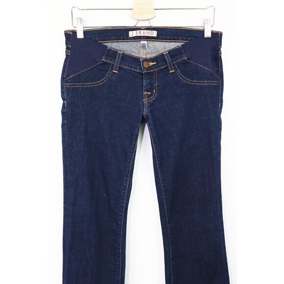 J Brand Mama J Boot Cut Maternity Jeans Super Stretch Denim Indigo Dark Wash 26 - Picture 5 of 7